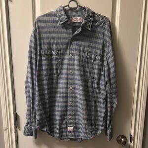 Levi's Blue Striped Casual Button Down Shirt